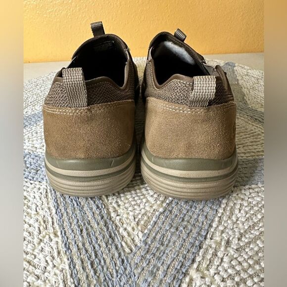 Skechers Relaxed Fit Corven Horst Canvas Slip On Loafers  Brown Mens Sz 11 - Picture 3 of 9